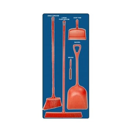 Accuform DRY ZONE STOREBOARDS MAXDUTY PSB612BURD PSB612BURD